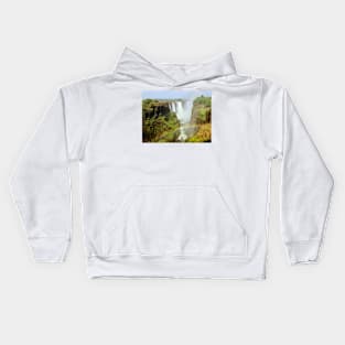 Victoria Falls with Rainbow Kids Hoodie